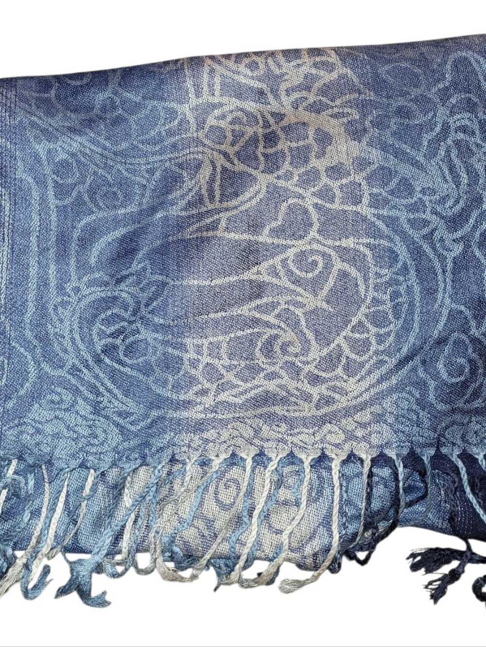 Pashmina 100% Cashmere Blue Lucurious scarf